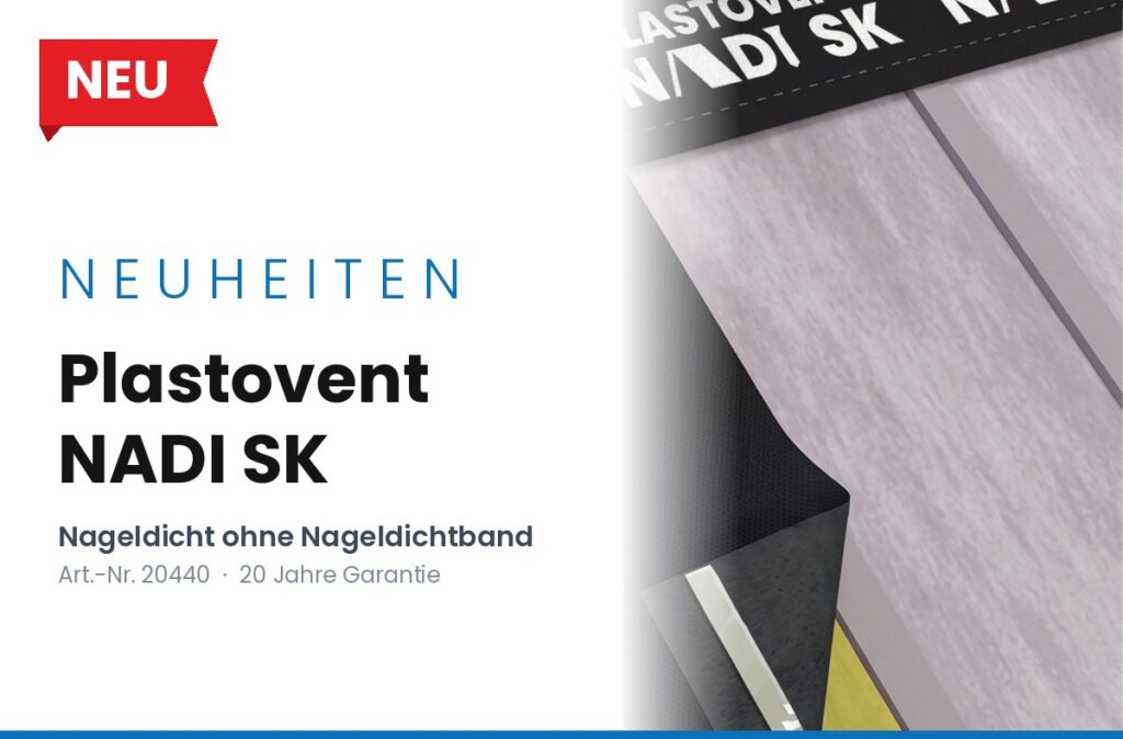 Plastovent NADI SK Unterdeckbahn – nageldicht ohne Nageldichtband